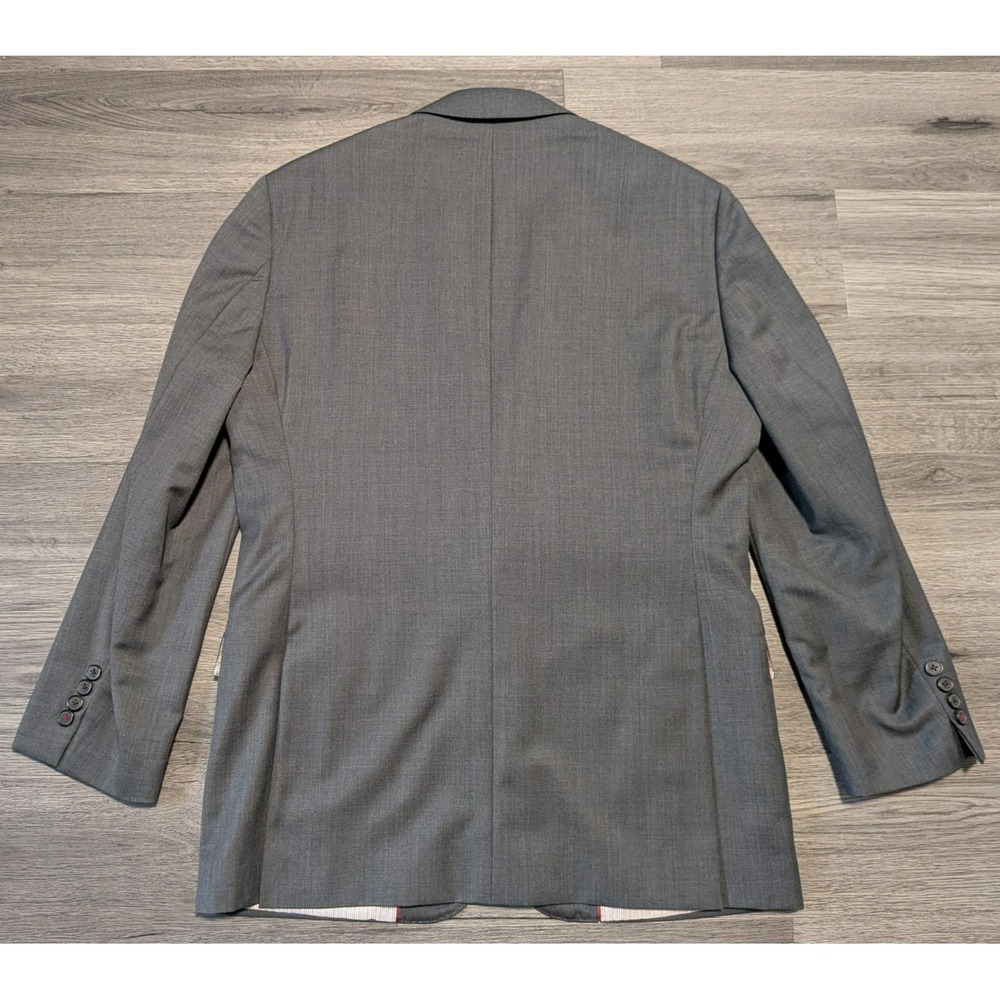 Brooks Brothers Men's‎ Gray 100% Wool Marzotto Fabric Sports Coat Size 42L - Picture 11 of 11